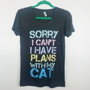 American Apparel The Track Shirt Cat T-Shirt